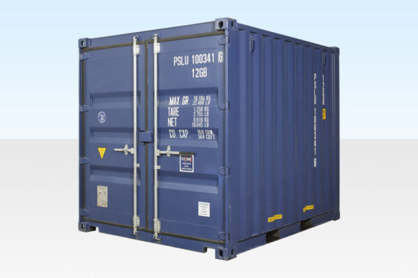 10ft x 8ft One-Trip Blue Shipping Container for Sale