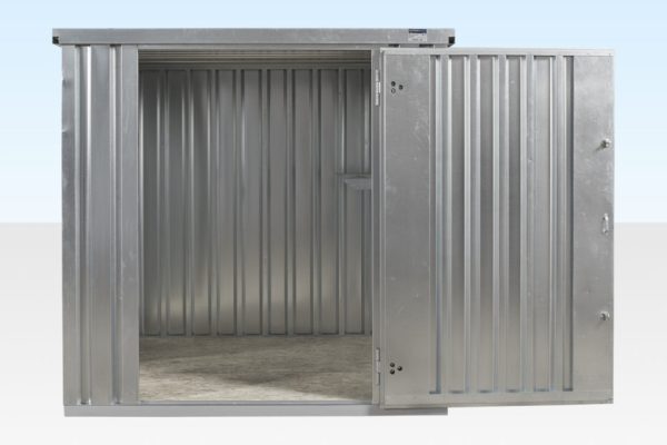 2m Flat Pack Store-Galvanised