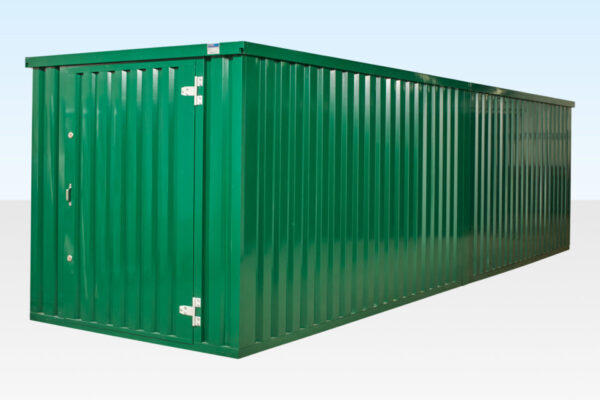 8m x 2.1m End-Linked Flat Packed Container Bundle Powder Coated